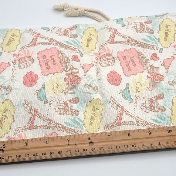 Handmade Fabric Crochet Knit Paint Brush Easy to Carry Holder Pink Design - Picture 5 of 7